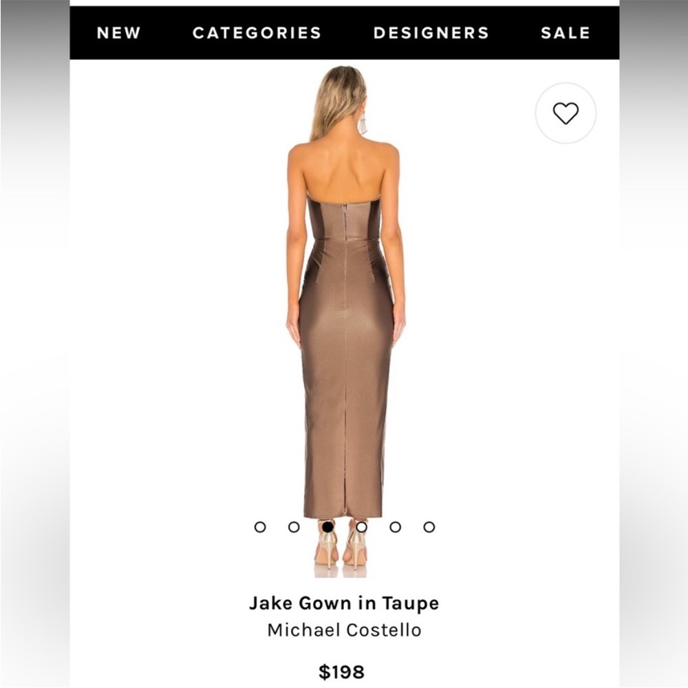 Jake Gown in Taupe
Michael Costello size Small NWT - Picture 2 of 6